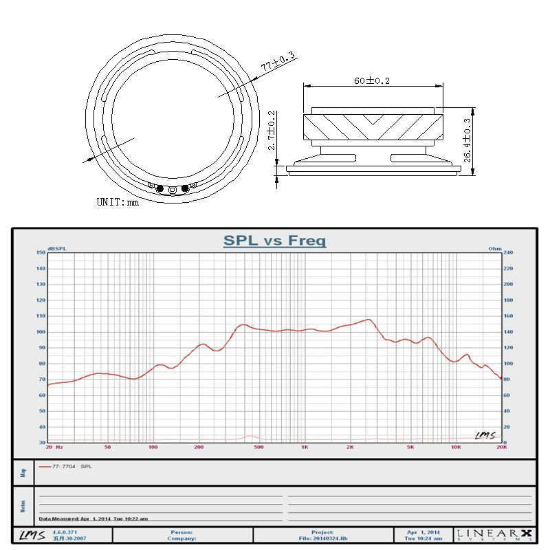 CE ROHS standard waterproof 3 inch speakers China Xiamen Sound Buzzer