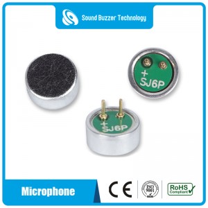 6 mm Unidirectional Electret kondensaator mikrofon üksused kõrvaklappide