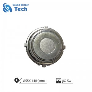 New design raw speakers with clear sound 55mm 8ohm 5 watt speaker