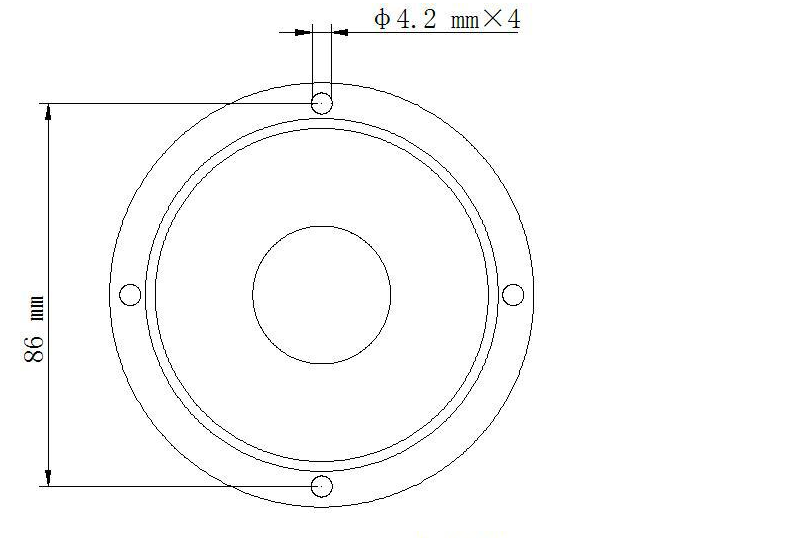 Free sample 4 inch speaker parts 101mm tweeter 50w speaker China