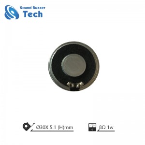 Factory price mini speakers diameter 30mm 8 ohm 1 watt speaker